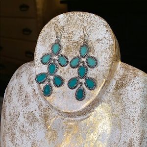 Ombré turquoise earrings